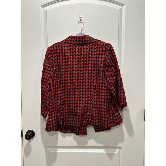 Lane Bryant Red and Black Swing Jacket Size 18 - Picture 4 of 5